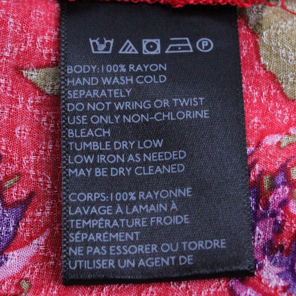 UO Georgie Surplice Blouse Floral Long Sleeve in Pinks Size Large - Picture 14 of 15